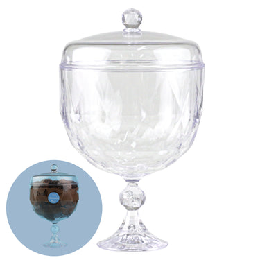Copo de Plástico Grande para Sobremesa em Formato de Diamante (Capacidade de 1.25L)